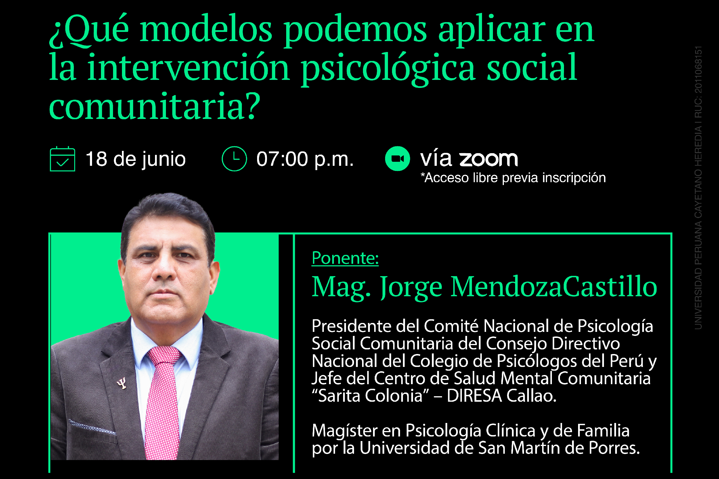 MASTER CLASS: ¿QUÉ MODELOS DE INTERVENCIÓN PODEMOS APLICAR EN EL