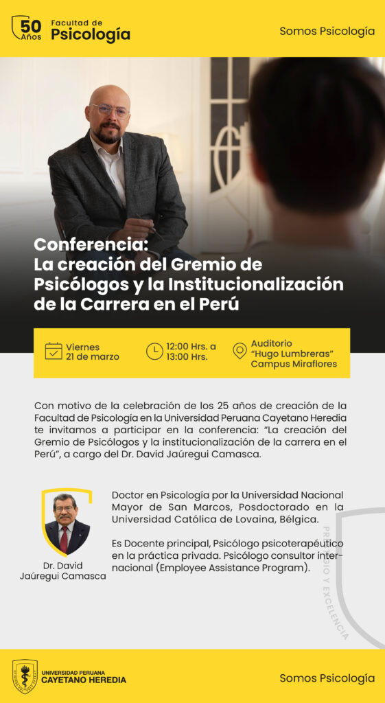 PARTICIPA DE NUESTRA CONFERENCIA MAGISTRAL POR LOS 25 AÑOS DE LA ...