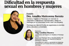 MASTER CLASS: DIFICULTAD SEXUAL EN HOMBRES Y MUJERES