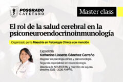 MASTER CLASS: ROL DE LA SALUD CEREBRAL EN LA PSICONEUROENDOCRINOINMUNOLOGÍA – 24 DE OCTUBRE 07:00 P.M.
